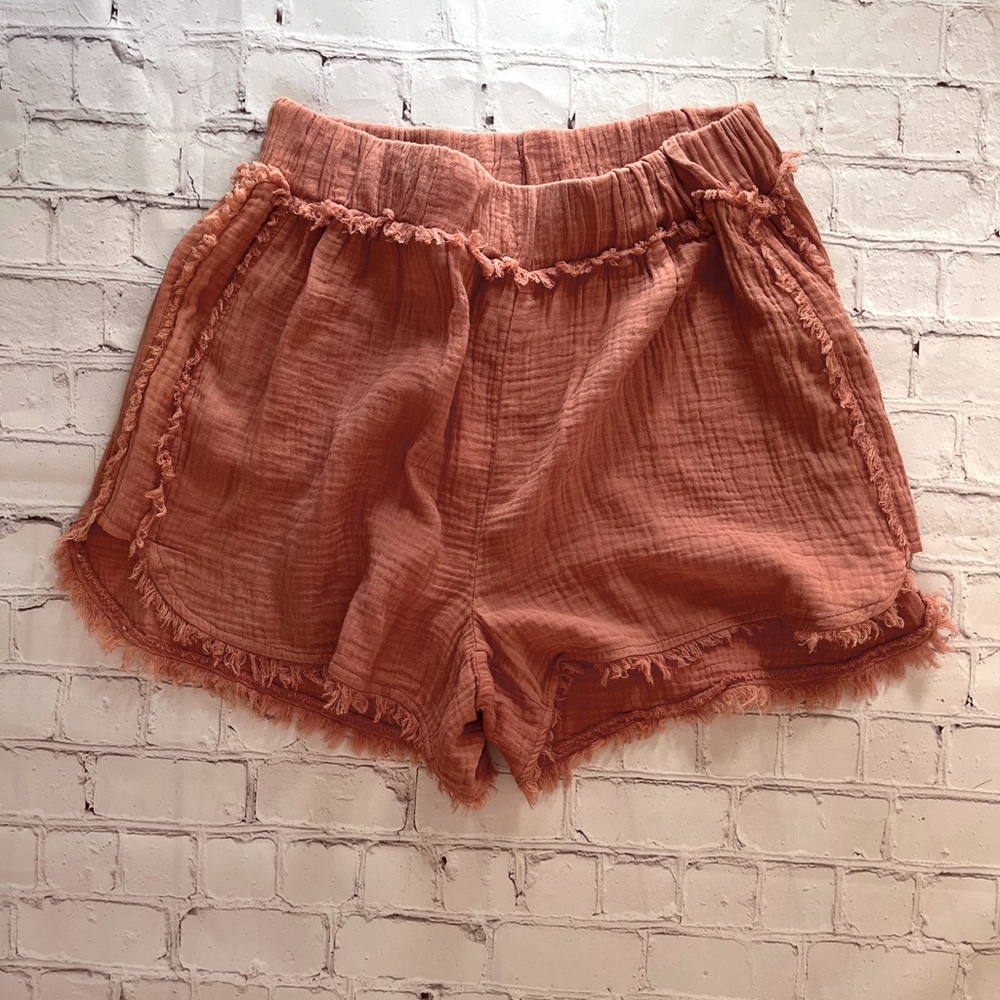 Mia and Tess gauze shorts